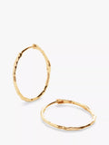 Monica Vinader Siren medium hoop earrings in gold, UK version