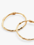 Monica Vinader Siren medium hoop earrings in gold, UK version