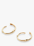Monica Vinader Siren Mini huggie earrings in gold, imported from the UK