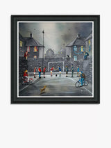 John Lewis John Lewis Adam Barsby Derby Day Framed Print, 79 x 79cm, Grey/Multi- Buy online at McGrocer