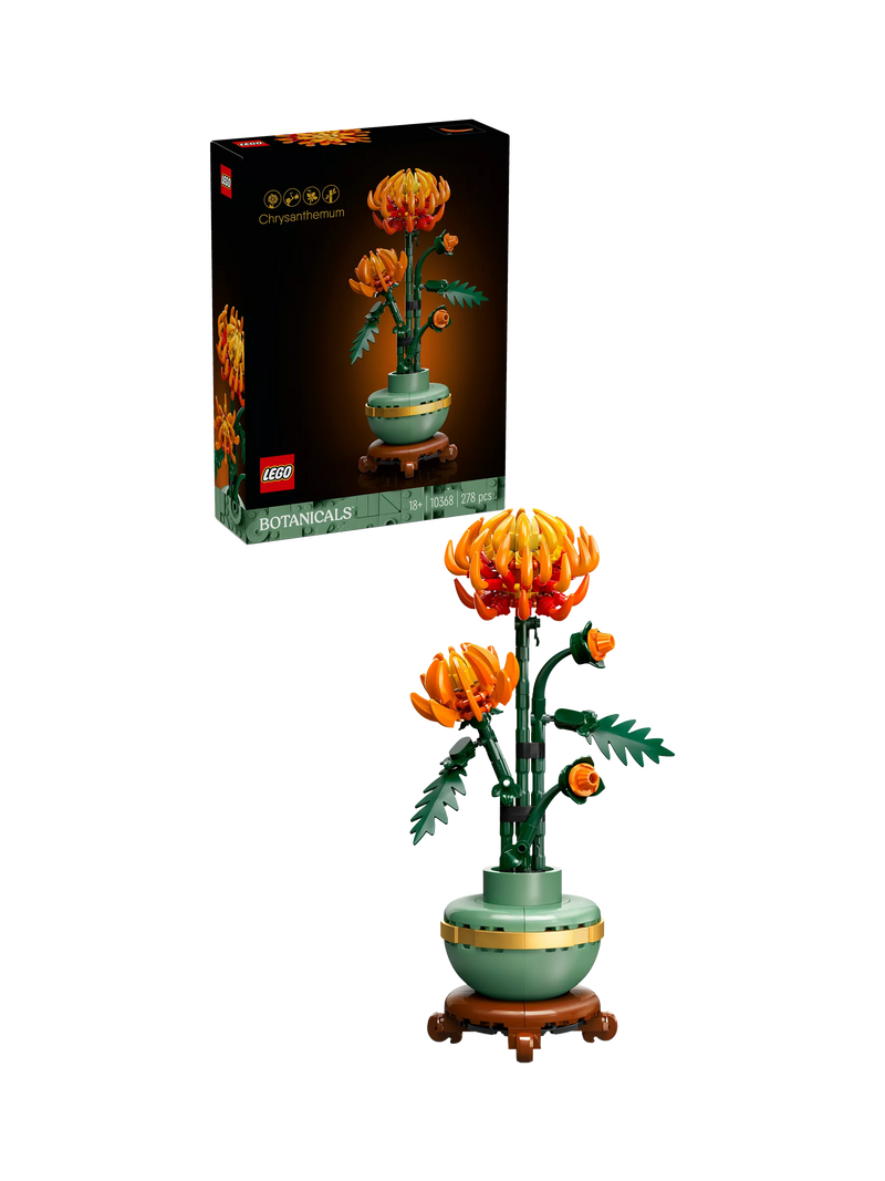 LEGO Botanicals Chrysanthemum flower set 278 pieces, UK version