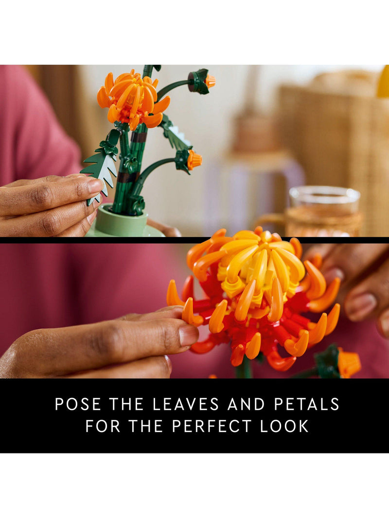 LEGO Botanicals Chrysanthemum flower set 278 pieces, UK version