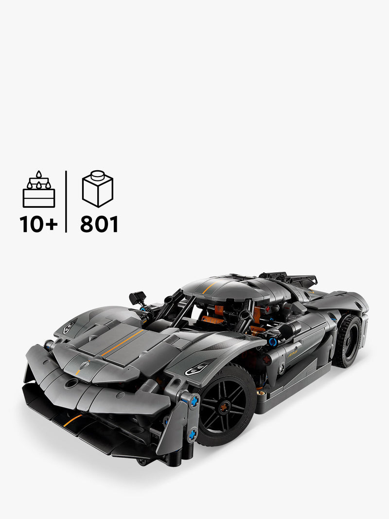 LEGO Technic Koenigsegg Jesko hypercar building set (British brand)