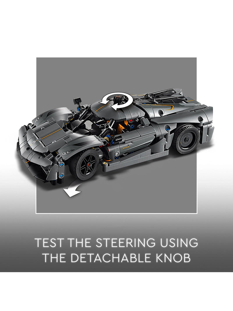 LEGO Technic Koenigsegg Jesko hypercar building set (British brand)