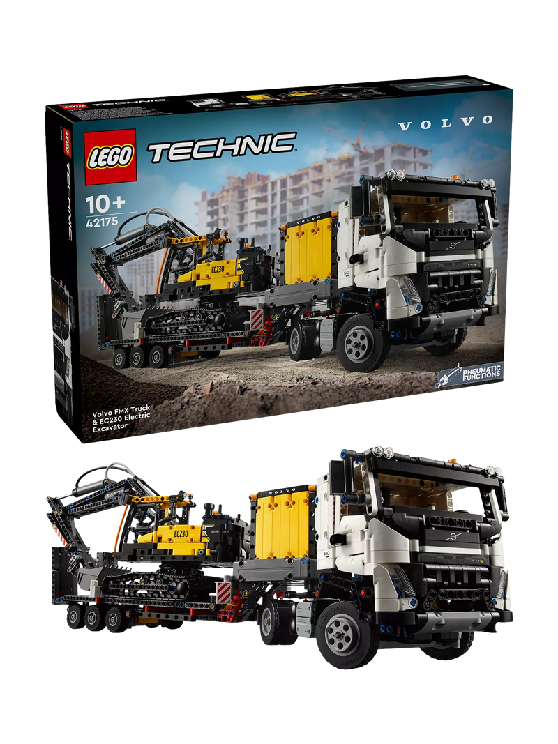 LEGO Technic Volvo FMX truck and EC230 excavator set (British brand)