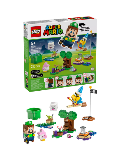 John Lewis LEGO Super Mario Eventyr med Interaktiv Luigi Leketøysett - Kjøp online hos McGrocer