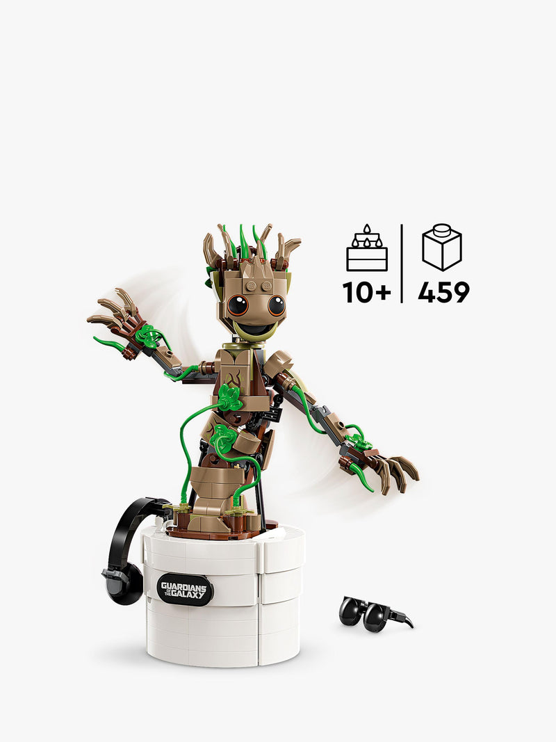 LEGO Marvel Dancing Groot building toy set, UK version