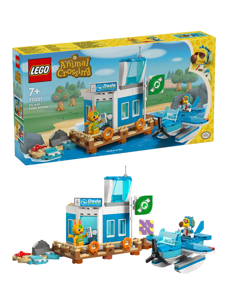 LEGO Animal Crossing Dodo Airlines Airport Playset 292 pieces, UK version