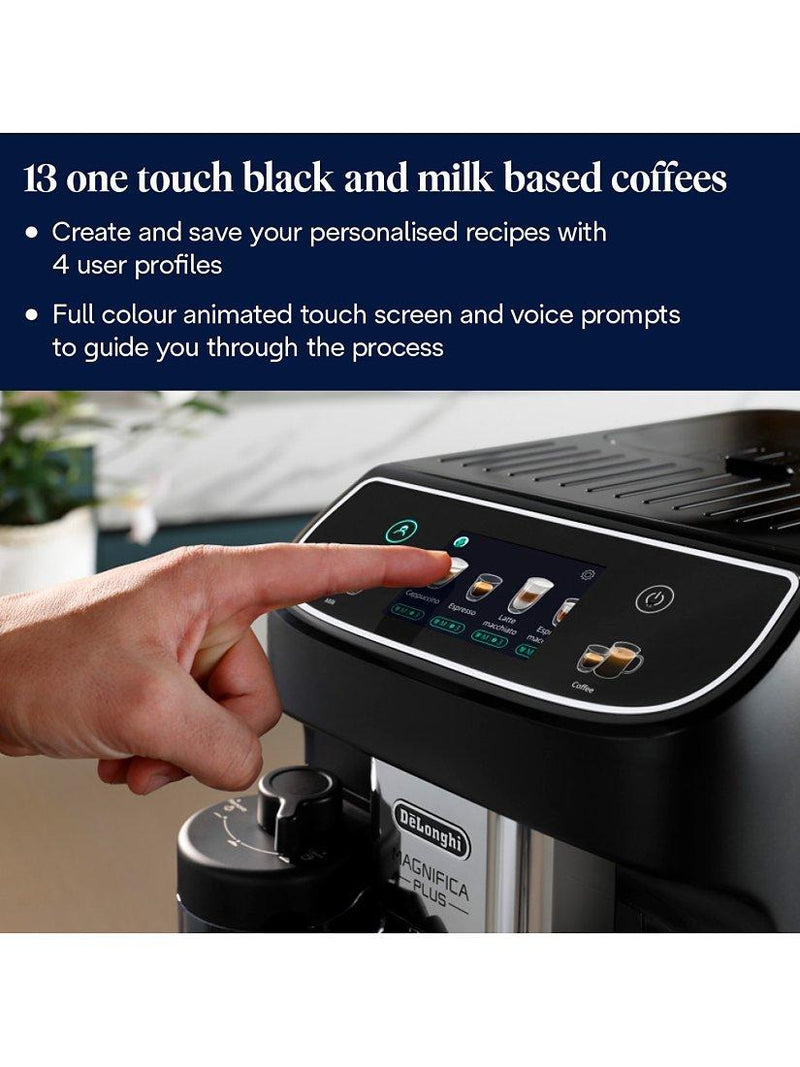De'Longhi bean-to-cup automatic coffee machine, black - British product