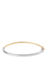 John Lewis Astley Clarke Two Tone Bangle Bracelet Silver/Gold 6cm- Buy online at McGrocer