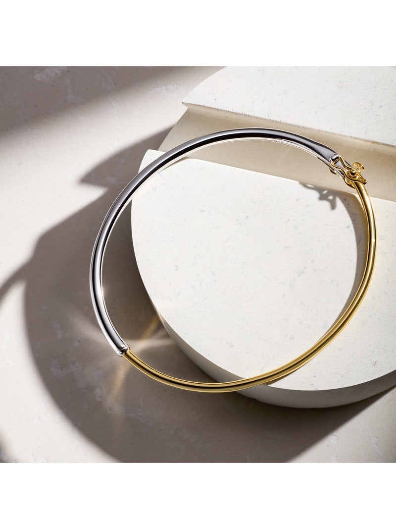 Astley Clarke two tone bangle bracelet 6cm - British product