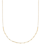 John Lewis Astley Clarke Beaded and Flat Link Chain Necklace Gold- Buy online at McGrocer