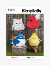 John Lewis Simplicity Plush Birds Sewing Pattern S9972- Buy online at McGrocer