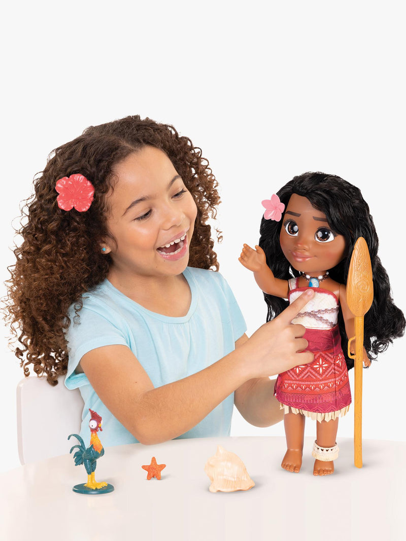 Disney Moana 2 singing doll with Heihei 14 inches - British product