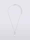 Lido teardrop pendant necklace with cubic zirconia and freshwater pearls, imported from the UK