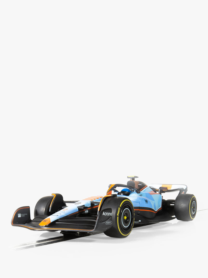 Scalextric Williams Racing set with two cars, imported from the UK