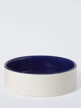 John Lewis John Lewis Colour Block Stoneware Pet Bowl Blue- Buy online at McGrocer