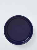 John Lewis stoneware pet bowl blue colour block - British product