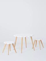 John Lewis John Lewis Daisy Table and Chairs Set, White/Natural- Buy online at McGrocer