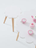 John Lewis daisy table and chairs set white natural (British brand)