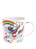 Rachel Ellen Unicorn Mug Multi, imported from the UK