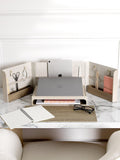 Stackers Desk in a Box in Oatmeal finish - British brand