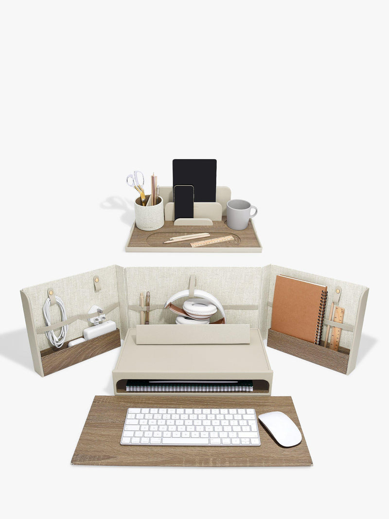 Stackers Desk in a Box in Oatmeal finish - British brand
