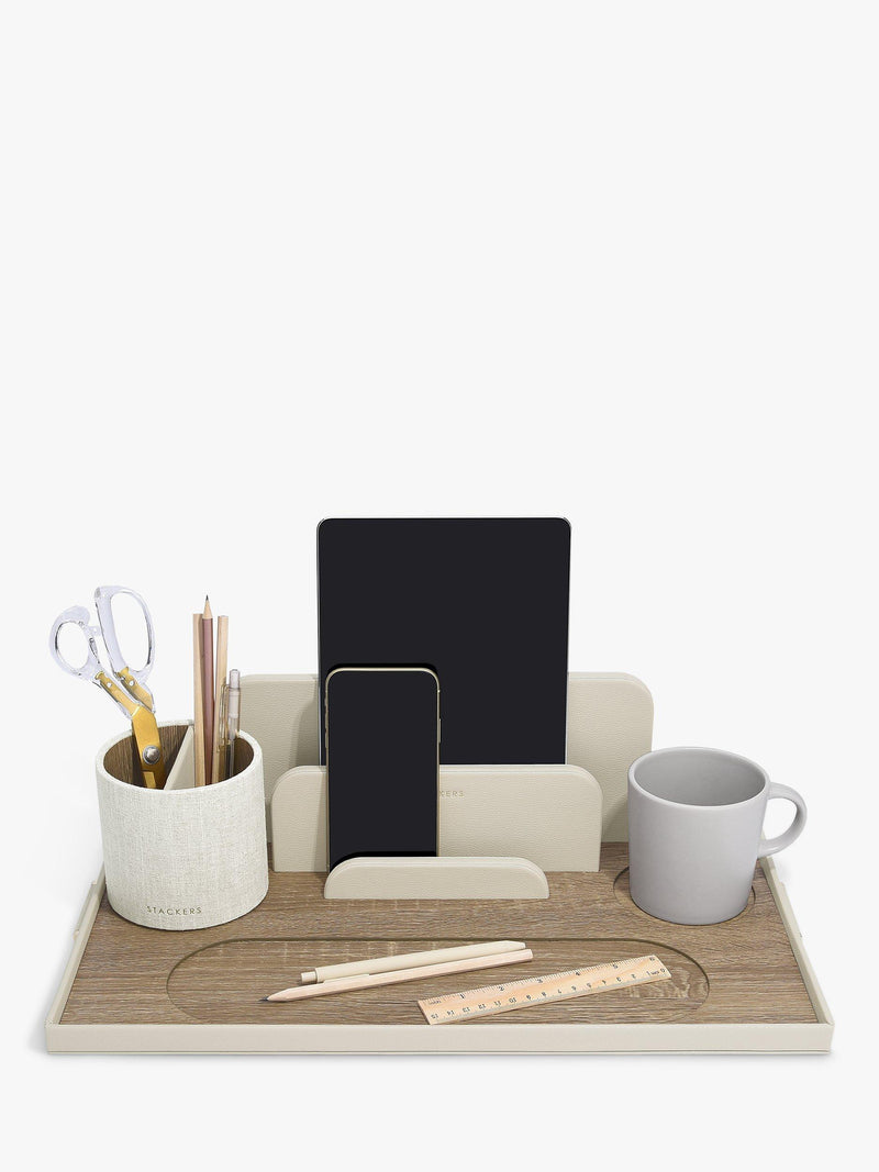 Stackers Desk in a Box in Oatmeal finish - British brand