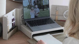 Stackers Desk in a Box in Oatmeal finish - British brand