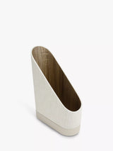 John Lewis Magazine File with Hidden Tray in Oatmeal PU and Linen Finish- Buy online at McGrocer