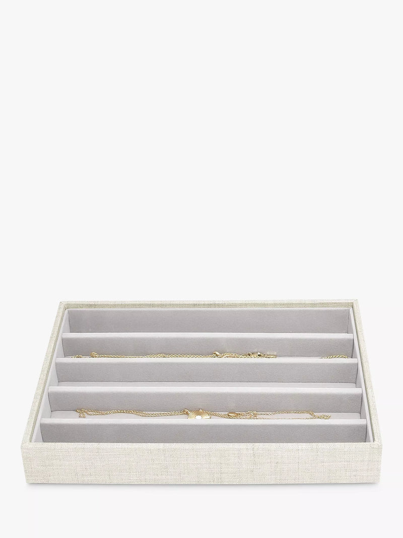Stackers linen blend necklace storage layer, UK version