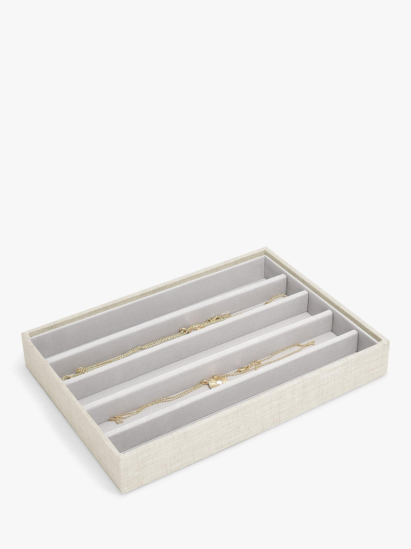 Stackers linen blend necklace storage layer, UK version