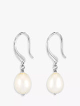 John Lewis Dower & Hall Baroque Pearl Drop Earrings 3.5cm Drop- Buy online at McGrocer