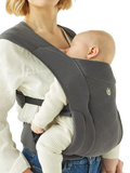 Gaia Baby Newborn+ Organic Cotton Baby Carrier, Charcoal - McGrocer