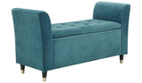 Argos GFW Genoa Teal Fabric Window Seat Upholstered Storage Seat 88 Litre- Buy online at McGrocer