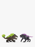 Schleich Eldrador Creatures Shadow Lynx vs Rock Crusher action figures (British brand)