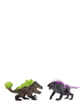 Schleich Eldrador Creatures Shadow Lynx vs Rock Crusher action figures (British brand)