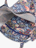 William Morris At Home Strawberry Thief cotton tote bag in blue, UK version