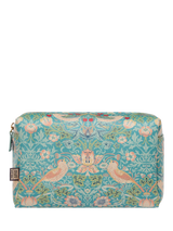 John Lewis William Morris At Home Strawberry Thief Wash Bag - Blue- Buy online at McGrocer