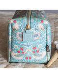 William Morris At Home Strawberry Thief blue wash bag, imported from the UK
