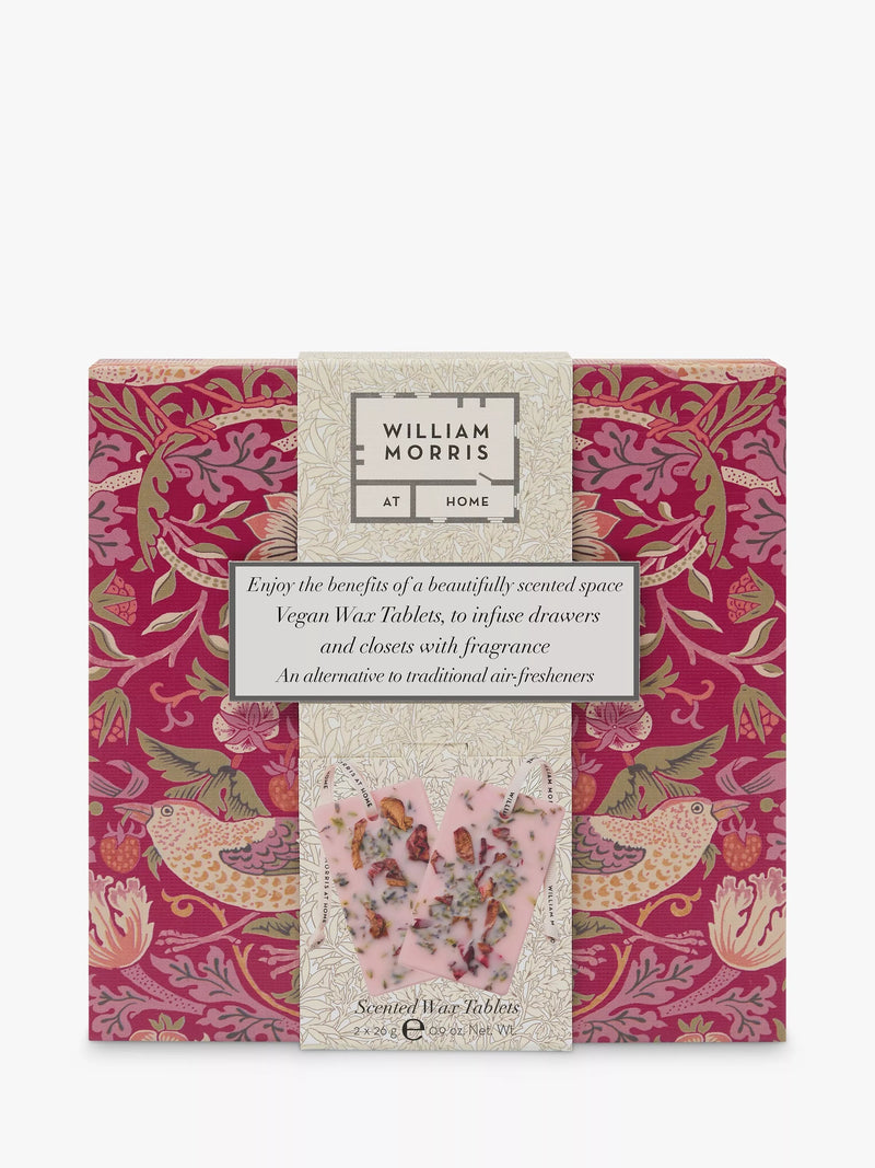 William Morris wax tablets patchouli red berry, imported from the UK