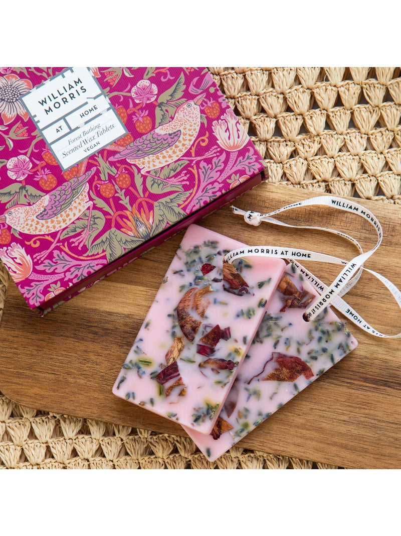 William Morris wax tablets patchouli red berry, imported from the UK