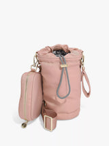 John Lewis Thermo-Lined Recycled Nylon Bottle Bag in Blush with Phone Pocket and Removable Pouch- Buy online at McGrocer