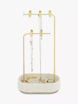 John Lewis Stackers Multi Hook Jewellery Stand in Oatmeal & Linen- Buy online at McGrocer