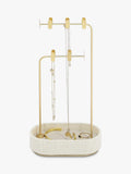 Multi Hook Jewellery Stand in Oatmeal & Linen (British brand)