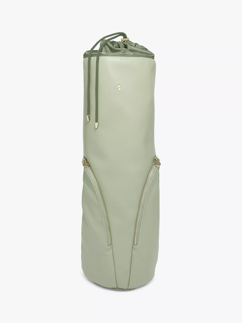 Stackers yoga bag green recycled PU (British brand)