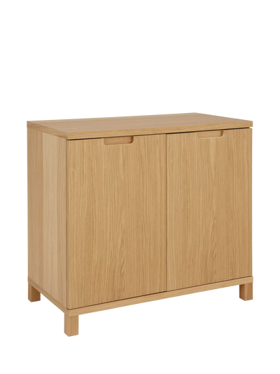 John Lewis John Lewis Abacus Wide Storage Cupboard Oak Veneer FSC-Certified- Buy online at McGrocer