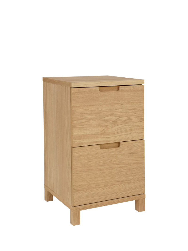 John Lewis Abacus narrow filing cabinet FSC oak - British product