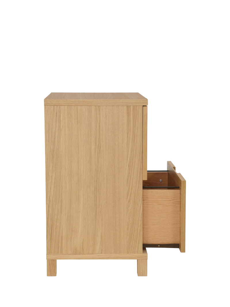 John Lewis Abacus narrow filing cabinet FSC oak - British product