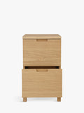 John Lewis Abacus narrow filing cabinet FSC oak - British product